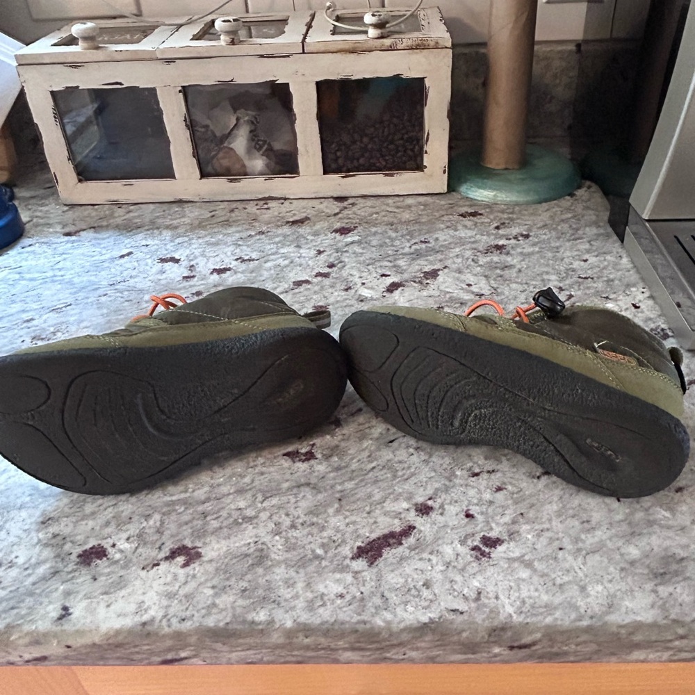 Keen Kids Howser II Waterproof Olive and Orange Boots - Picture 5 of 10